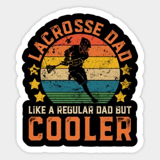 Lacrosse Dad Funny Vintage Lacrosse Father's Day Gift Sticker